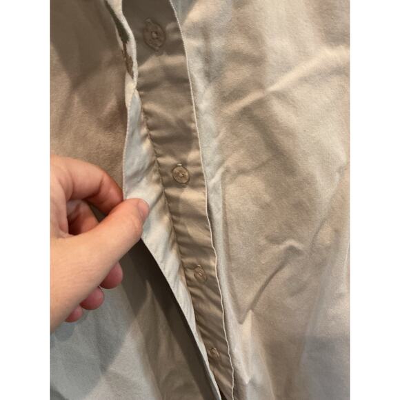 Vintage Northern Reflections Women Collared Shirt Beige Embroidered Bird Country - Picture 6 of 7